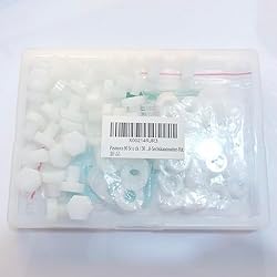 Pzsmocn 90 Pieces/30 Sets M8*10 mm Plastic White
