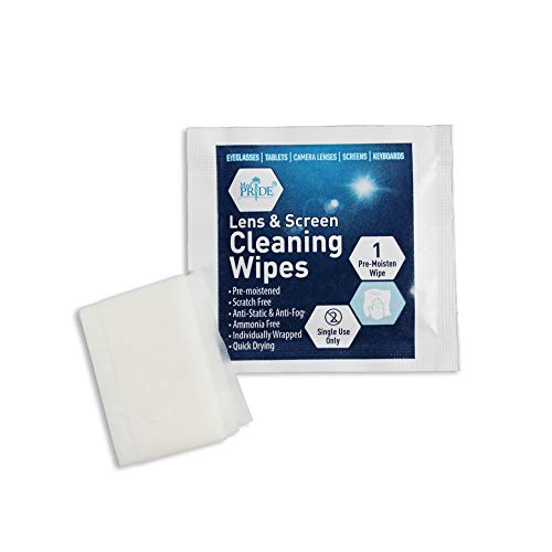 Medpride Premoistened Lens Wipes AntiStatic, AntiFog, QuickDry