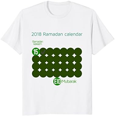 Ramadan Mubarak Calendar Countdown T-shirt