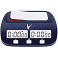 LEAP Chess Clock Fide Approved Digital Chess Timer Professional for Board Games Timer no Alarm Function (Official Store) Blue