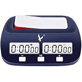 LEAP Digital Chess Clock Fide Approved Chess Timer, 37 Time Pre Settings | FIDE Tournament Chess Clock with Lots of Time Set, Count Up/Down, Byo-yomi, Setting Memory, Energy Save and Custom Time Set