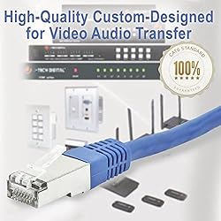 J-Tech Digital Cat6 Ethernet Cable 100 Ft Solid