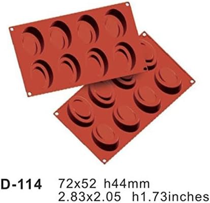 Silicone Bakeware 6 Cavity Parentesi Non Stick Silicone Baking Mould, Ideal for Cake, Dessert, Ice Cream, Chocolate, Fondant, Soap etc