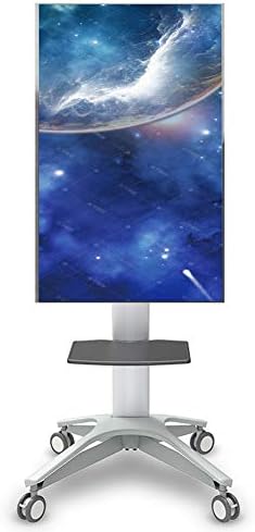 Universal TV Cart for 32-65 Inch Height Adjustable Rotatable Lockable Caster for Flat Panel LED LCD Plasma Screen Bedroom Living Room Exhibition