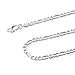 925 Sterling Silver 3MM Figaro Chain - Italian Necklace for Men & Women - Lobster Claw Clasp 16 Inch