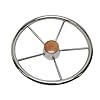 Pactrade-Marine-Boat-Stainless-Steel-Five-Spoke-Steering-Wheel-with-Bakelite-Cap-1375-L