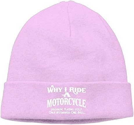 WEIYIfashion Cotton Why I Ride A Motorcycle Golf Unisex Watch Cap Knit Hat