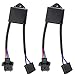 H4 to H13 Adapter Anti Flicker Harness LED Headlights Decoder Auto Computer Warning Canceller Capacitor Canbus Error Code Eliminator Fit for any 7inch Round LED Headlight.