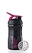 BlenderBottle SportMixer Tritan Grip Shaker Bottle, Black/Pink, 20-Ounce