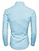 TAM WARE Mens Premium Casual Inner Contrast Dress Shirt TWNMS310-1-CMS03-SKYBLUE-US M