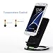 [Fast Charge],Fast Wireless Charging Stand with Adjustable Coil for Samsung Galaxy S7/S7 edge/S6 Edge Plus Note 5/7 and Other Qi Enabled Devices (No AC Adapter)