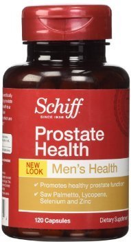 Schiff Prostate Health with Saw Palmetto, Lycopene & Selenium, 120 Capsules Natural Ingredients, Scientifically Formulated to Promote Healthy Prostate Function (Pack of 2)