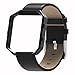 Henoda Compatible with Fitbit Blaze Bands Leather and Frame,Small Black Blaze Band for Women