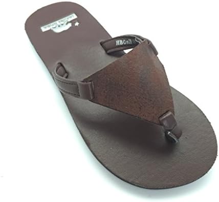 HBCali Santa Barbara Women's Leather Slippers (8 (M) US, Brown)