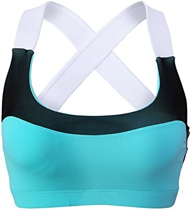 Darkey Wang Sport Vest Womens Yoga Clothes Activewear Cross Belt Sports Bras(L(US(12-14)-Blue)