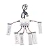 YouCute 6PCS 900mah Upgrade Battery and 1to6 Charger for JJRC H37 EACHINE E50 E50S Rc Quadcopter Drone Spare Parts(6PCS 900mAh Batteries +Charger)
