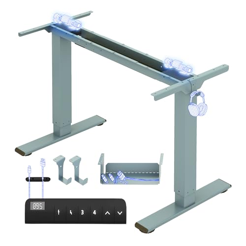 FLEXISPOT Höhenverstellbarer Schreibtisch Gestell E1 PRO mit Doppelmotor