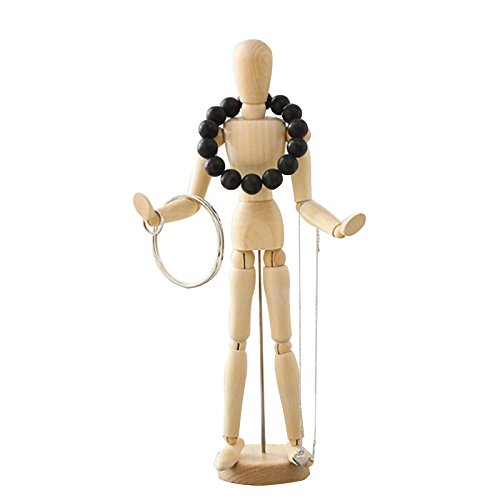 COGEEK Removable Wooden Human Mannequin Sketch Art Model Car Ornament (8.072.17 inches) - Thumbnail 3