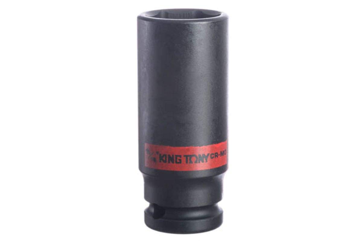 KING TONY 443530S Socket De Impacto Long 1/2" L:80mm 15/16" for DIYers & Professionals, Built for Repair and Installation tasks, 80mm