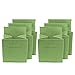Sorbus Foldable Storage Cubes - 6 Fabric Baskets for Organizing Pantry, Closet, Shelf, Nursery, Playroom, Toy Box, Cubby - 11 Inch Dual Handle Collapsible Closet Organizers and Storage Bins (Green)