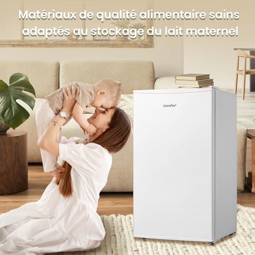 ' 60L, Mini Congelateur, Congelateur Tiroir, Monoporte, Blanc