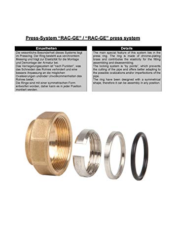 1“ x PE 32 Klemmverbinder für PE Rohr I Messing I PE Rohr Verschraubung I Klemmverbinder I Steckverbinder I Steckmuffe I… – Bild 4