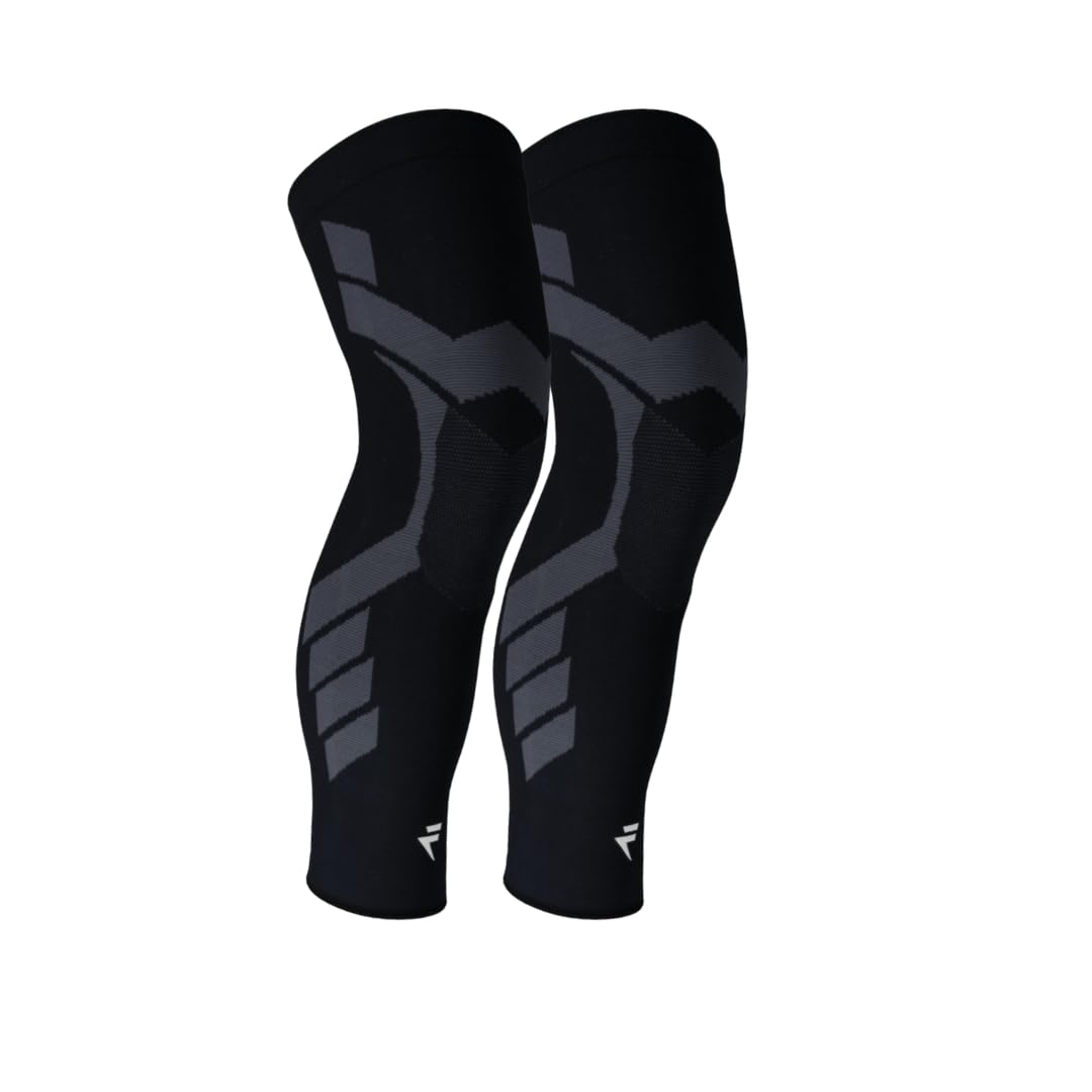 Photo 1 of FLYTEX – Knee Compression Sleeves – Pain & Injury Relief for Knees – Osteoarthritis, Meniscus Tear, Cruciate Ligament, IT Band Syndrome – Ideal for Running, Hiking, Cycling, Fitness, Basketball - M