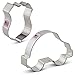Ann Clark Cookie Cutters 2-Piece Police Cookie Cutter Set with Recipe Booklet, Police Car