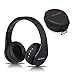 Bluetooth Headphones Over Ear, Wireless Headset Hi-Fi Stereo, Foldable, Soft Memory-Protein Earmuffs, Built-in Mic Wired Mode PC Cell Phones TV Travelling£¨Black£ WorWoder