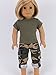 Green Camouflage Outfit Fits 18