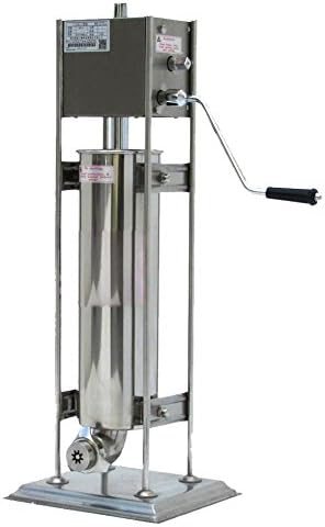 Hestio 5L Commercial Manual Stainless Steel Hand Crank Horizontal Churro Machine Maker