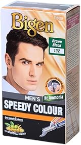 Bigen Men Speedy Colour 102 Brown Black - 5 Minute Grey Coverage Hair Dye view 2