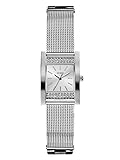 GUESS Factory Women's Silver-Tone Mesh Analog Watch, NS