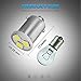 Partsam 4pcs White Ba9s 1815 1895 57 53 LED Light Bulb Instrument Panel Gauge Cluster Light Bulbs 12V