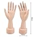 HeroNeo® 2Pcs Flexible Soft Fake Hand Model Nail Art Ring Watch Bracelet Display Stand