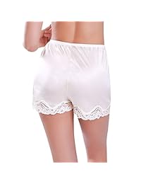 Slip corto de satén para dama, corto y satinado