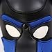 Raycity Leather Full Face Mask Dog Puppy Hood Removable Mouth Costume Party Cosplay Unisex (Black&Blue)