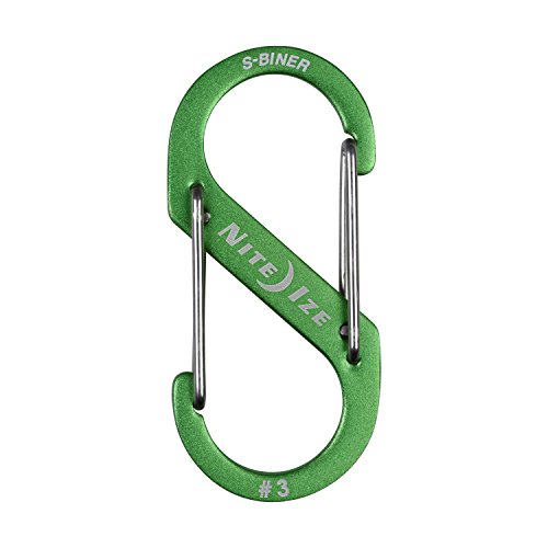 Nite Ize Size-3 S-Biner Dual Carabiner, Aluminum, Lime Green - Thumbnail 3
