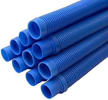 Automatic/Suction Swimming Pool and Spa Vacuum Cleaner Extension/Replacement Hose Compatible with All Major Brands (10, Blue)