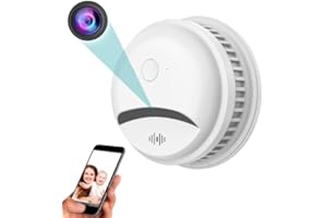 CAMDUCK Nanny Camera |Smoke Detector Camera|4MP HD Nanny Cam|Indoor Home Security Cameras for Baby/Elder/Dog/Pet |360° Surveillance Camera with Phone app