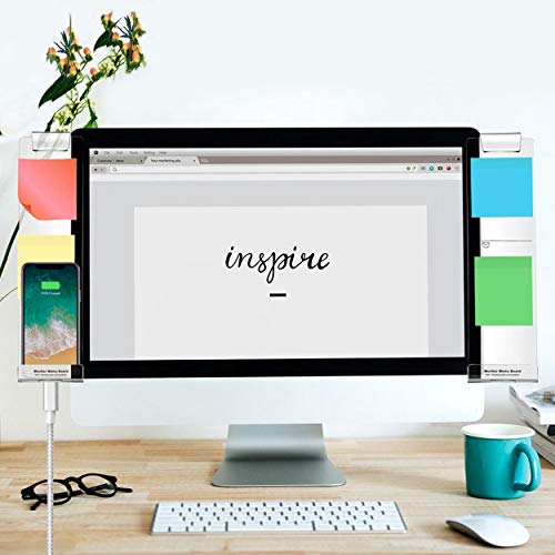 Monitor Memo Board, Multifunction Acrylic Transparent Message Memo