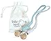 Organic Baby Pacifier Clip for Boys and Girls (2 Pack), Universal Pacifier Holder Strap for Pacifiers, Teething Toys, Binkies or Soothie, Baby Shower Gift - Little Bird Trading Co.