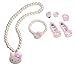 Adorable Kitty Faux Pearl Girl Jewelry 7-piece Set (Ivory)