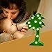QiaoFei LED Palm Tree Light,Cute Coconut Tree Night Table Lamp Light for Kids' Room Bedroom Gift Party Home Wall Office Decorations Green