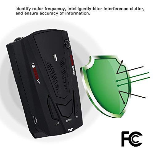 New Radar Detector, Voice Alert & Car Speed Alarm System with 360 Degree Detection, City/Highway Mode (FCC Certification)