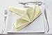 Utopia Kitchen Ivory Cloth Napkins [12 Pack, 18x18 Inch] Absorbent Cotton Blend Washable and Reusable for Dinner, Restaurant, Lunch, Wedding and Hotel
