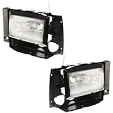 1989-1990 Ford Bronco II, 1991-1994 Explorer & 1989-1992 Ranger Pickup Truck Headlight Headlamp Head Light Lamp Pair Set: Left Driver AND Right Passenger Side (1989 89 1990 90 1991 91 1992 92 1993 93 1994 94)