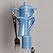 Bits and Pieces - Indoor/Outdoor Coffee Cup Chimes -Blue Ceramic Cup, Pitcher, Coffee Pot and Silverware Chime - Measures 17-3/4