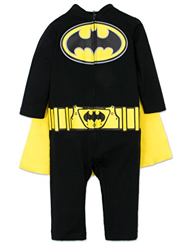 Baby Boys' Batman Costume Coverall with Cape - Image 7