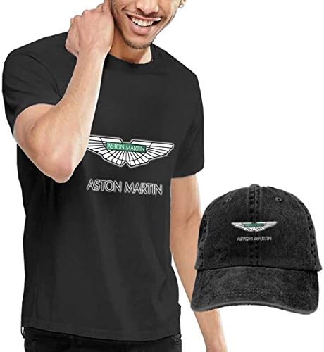 TIANXIN Custom Aston Martin Automobile Logo T Shirt with Hats for Men 100% CottonShort Sleeve Black